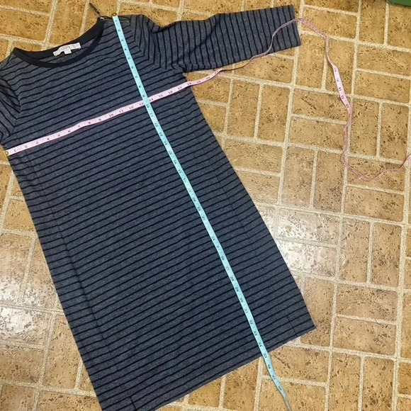 Ann Taylor LOFT Gray and Black Striped Dress - Picture 11 of 11